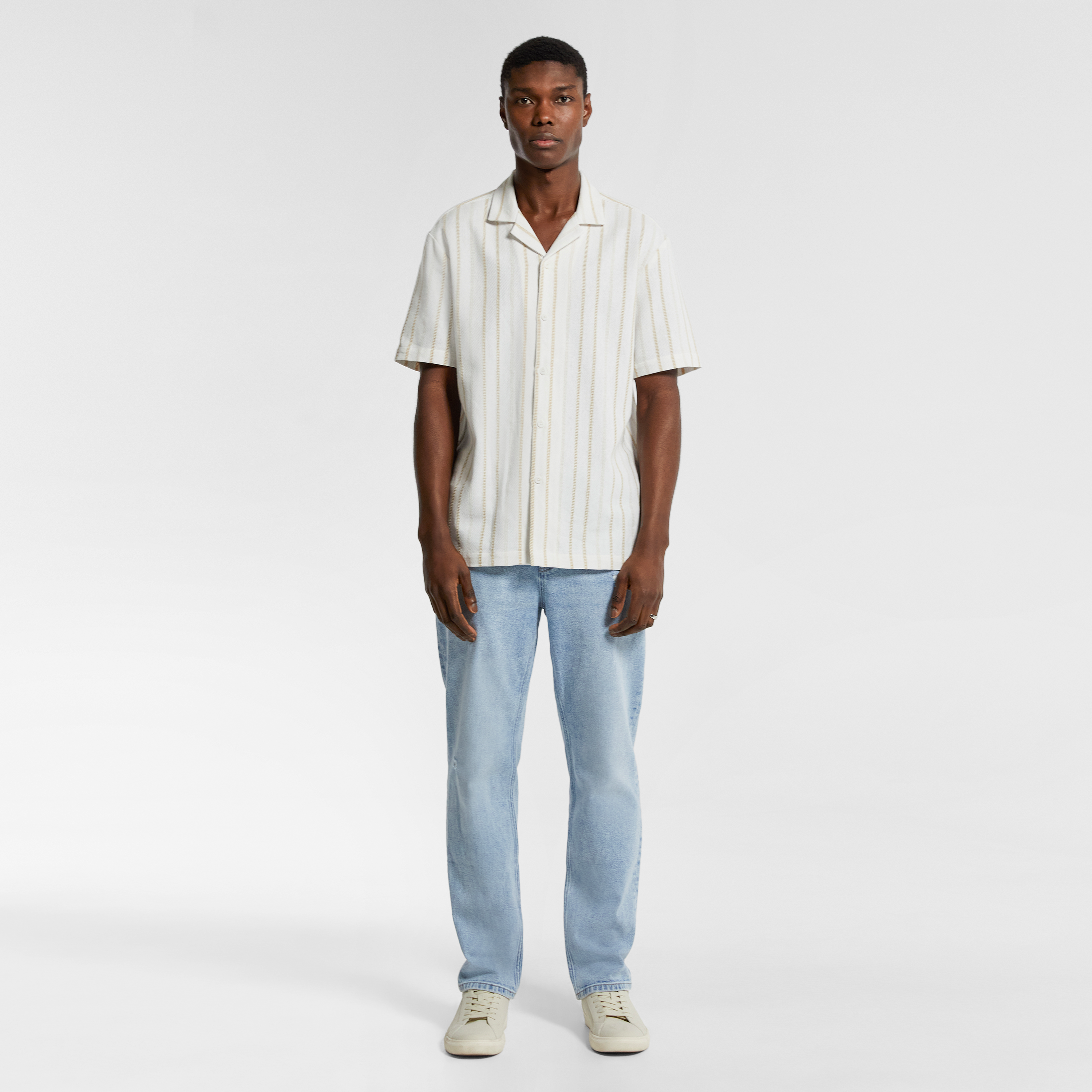 Natural Giant Stripe Shirt