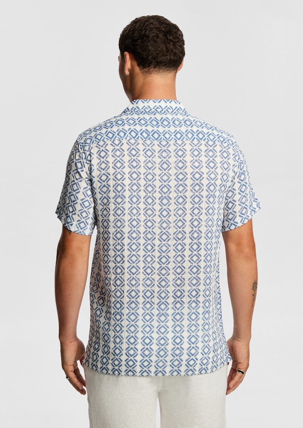Light Blue Haven Aztec Shirt