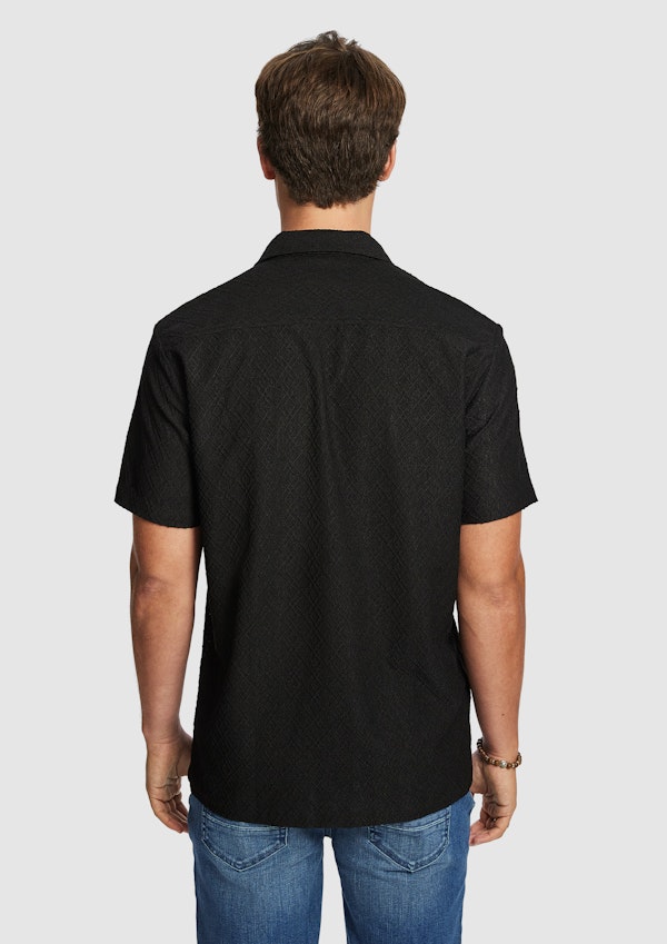 Black Murdock Textured Shirt