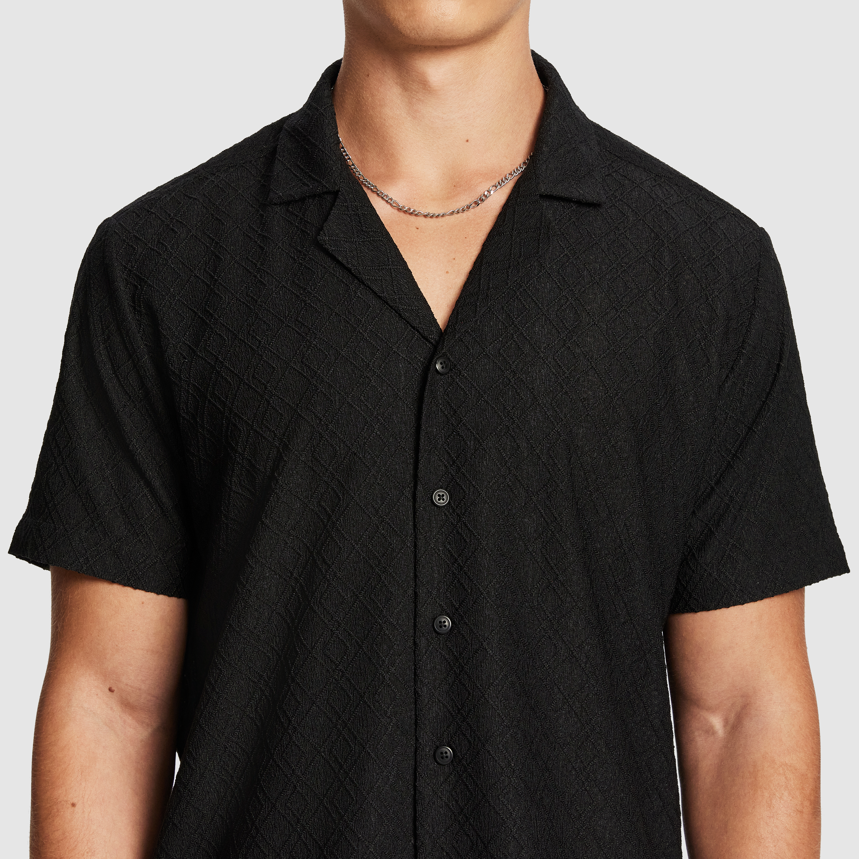 Black Murdock Textured Shirt