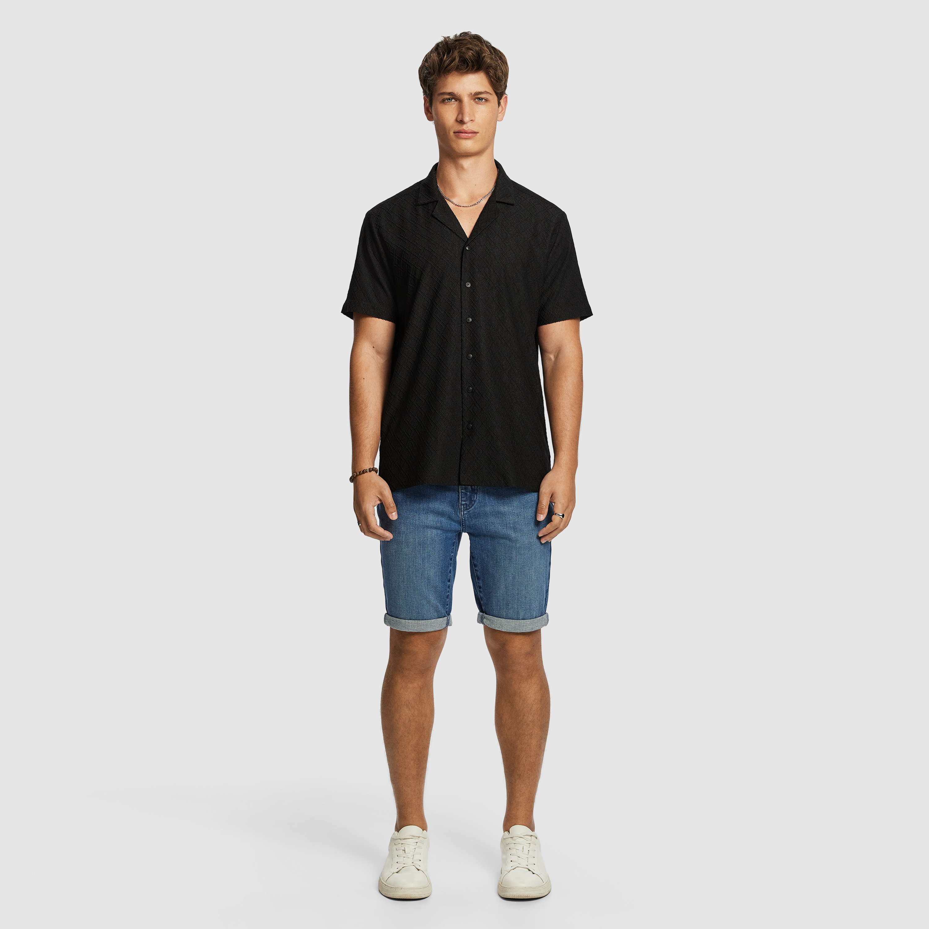 Black Murdock Textured Shirt