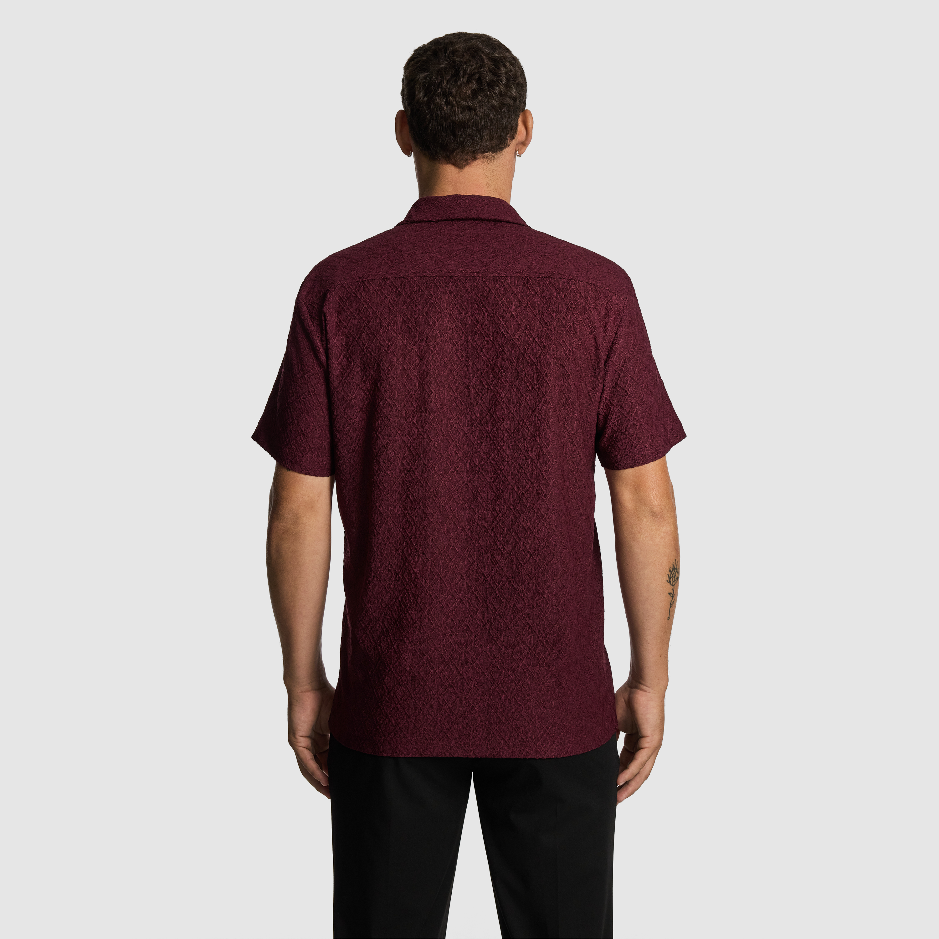 Burgundy Murdock Textured Shirt