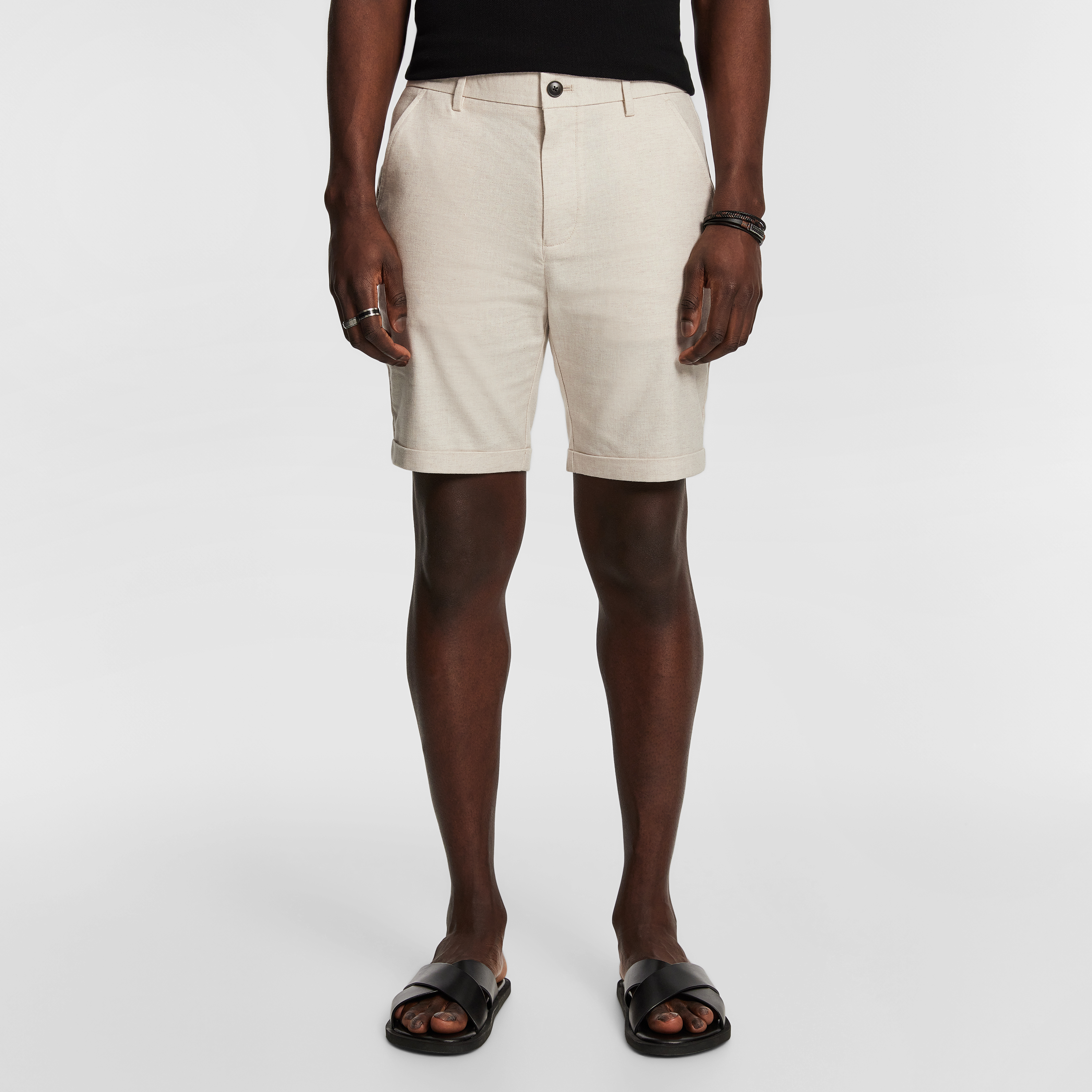  MURDOCK TEXTURED SHIRT PANAMA LINEN SHORT LOOK