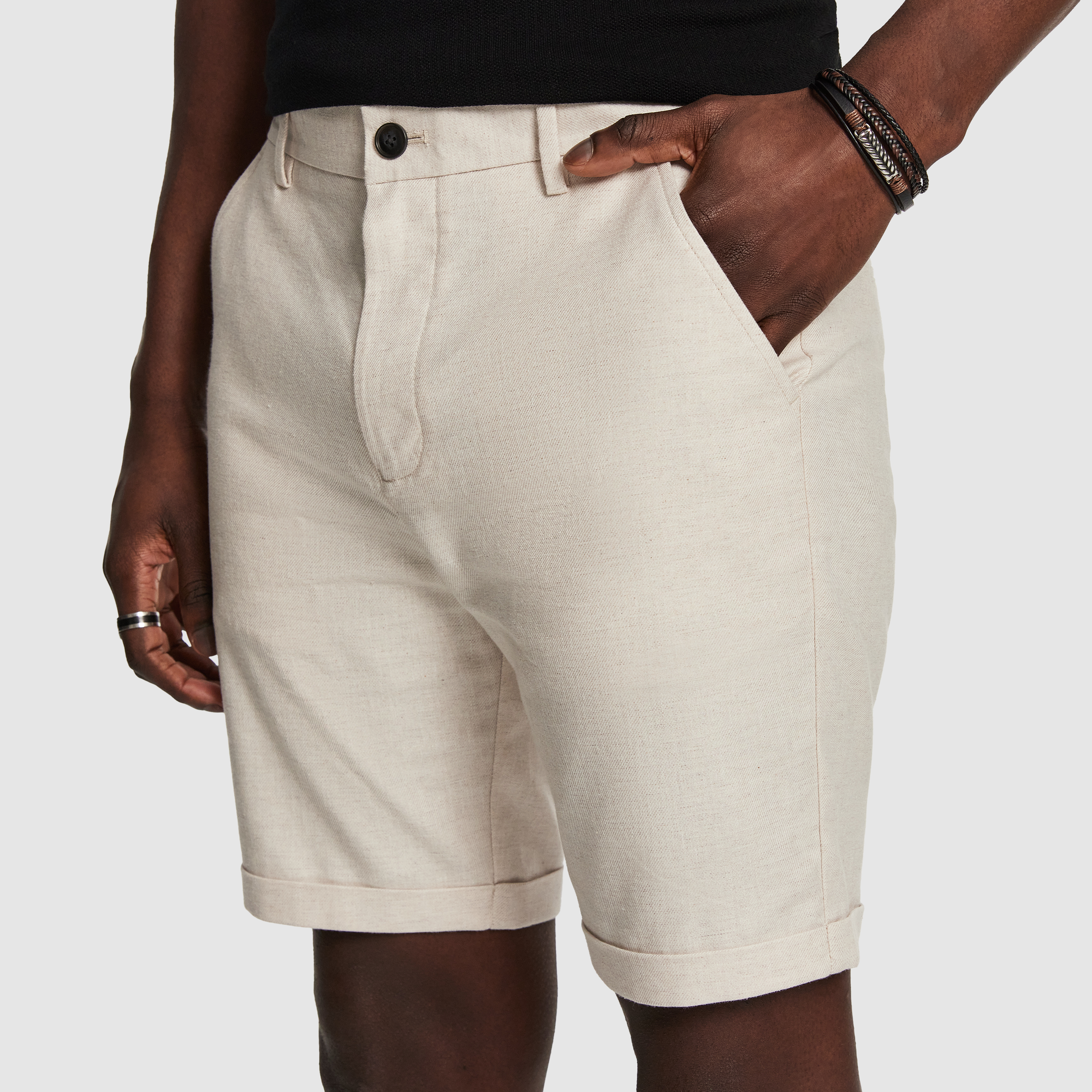  MURDOCK TEXTURED SHIRT PANAMA LINEN SHORT LOOK