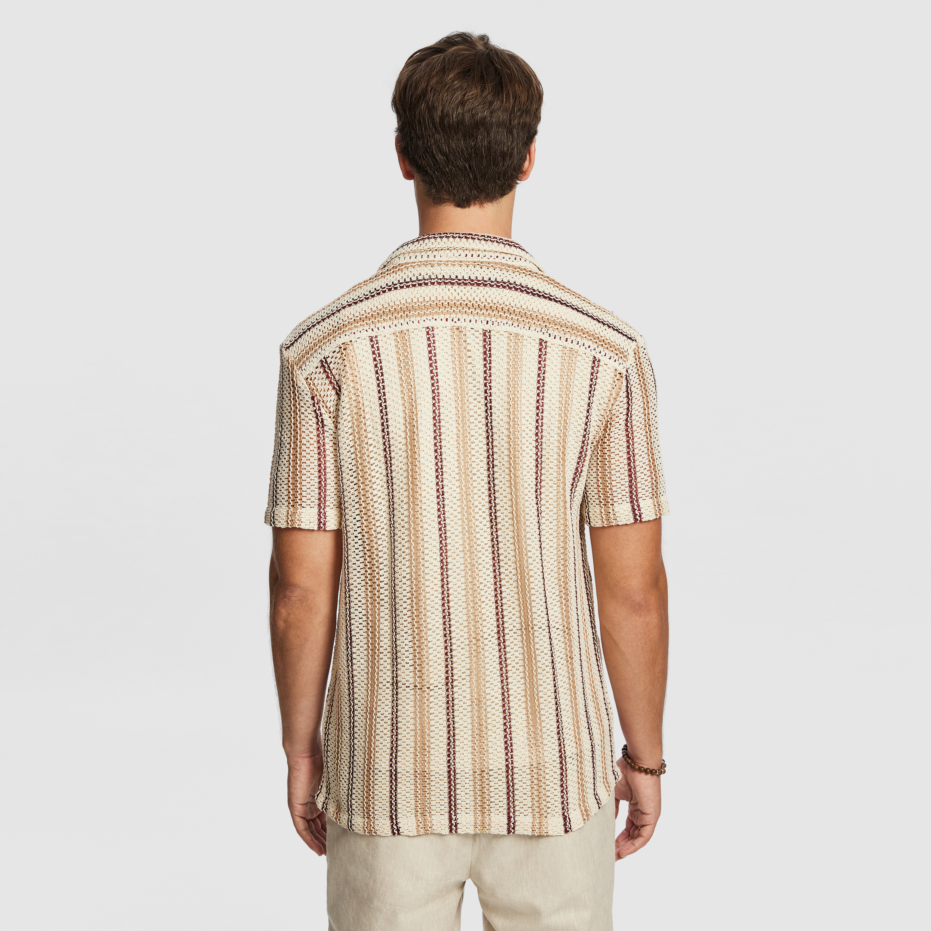 Burgundy Mario Crochet Shirt