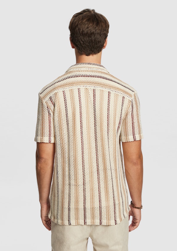 Burgundy Mario Crochet Shirt