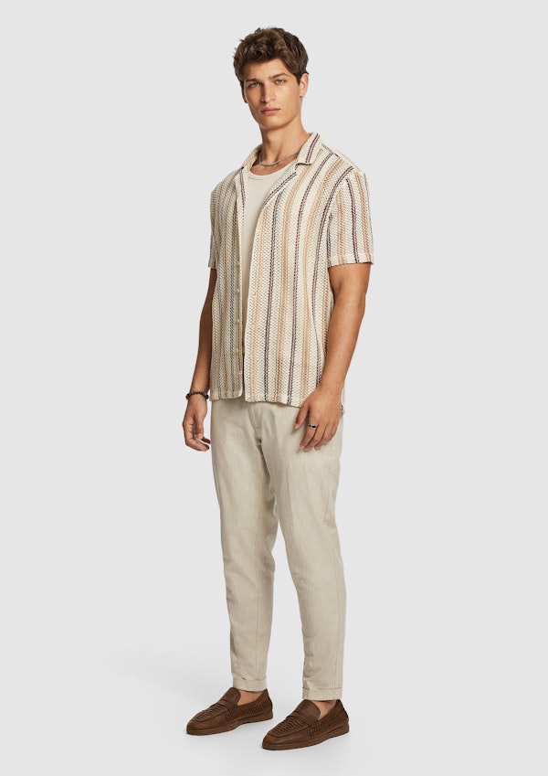 Burgundy Mario Crochet Shirt