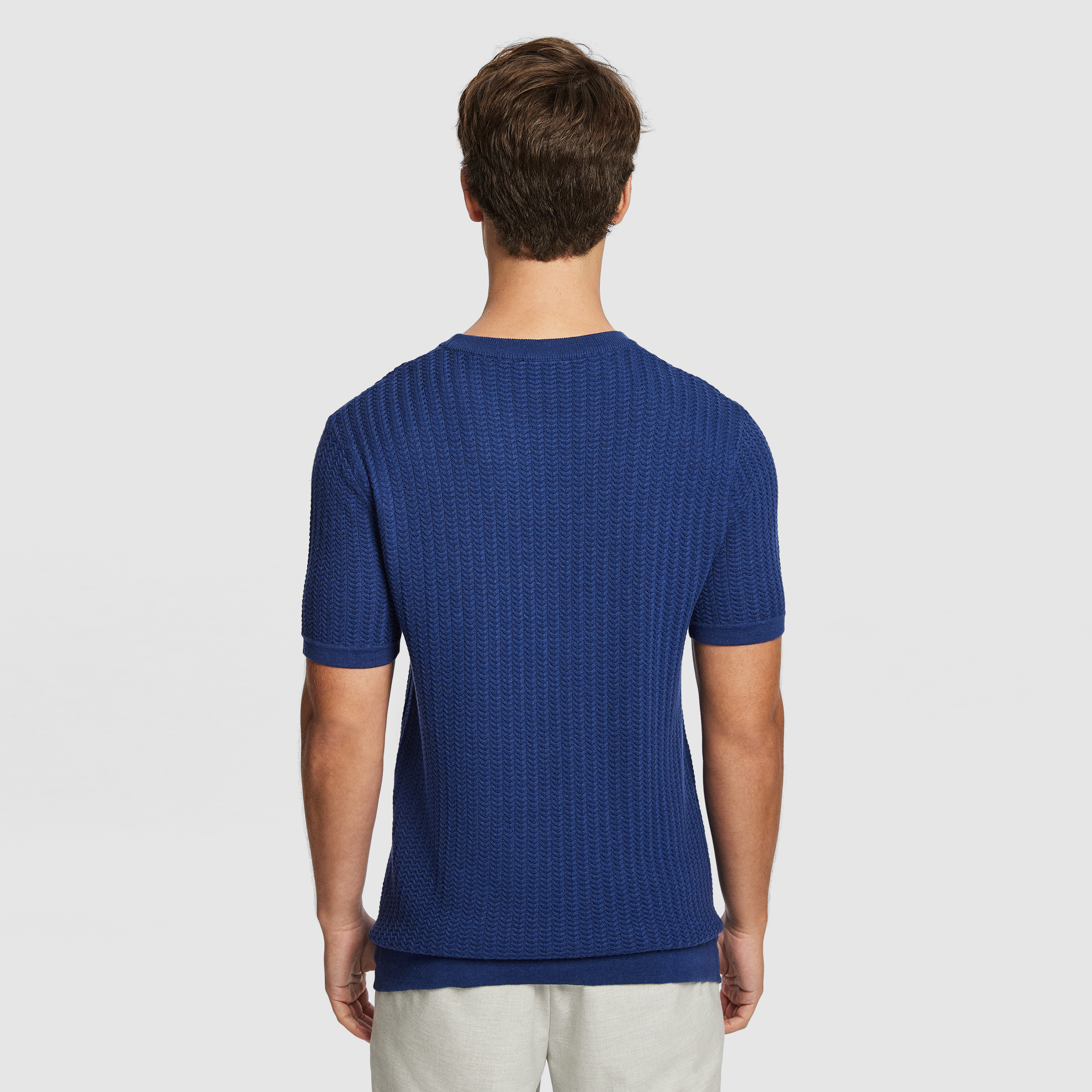Blue Theodore Knitted Tee