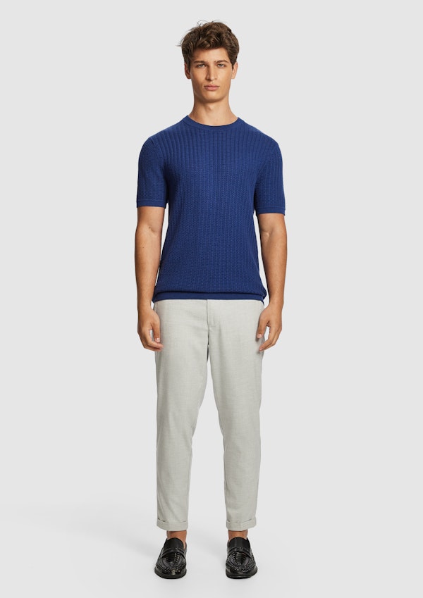 Blue Theodore Knitted Tee