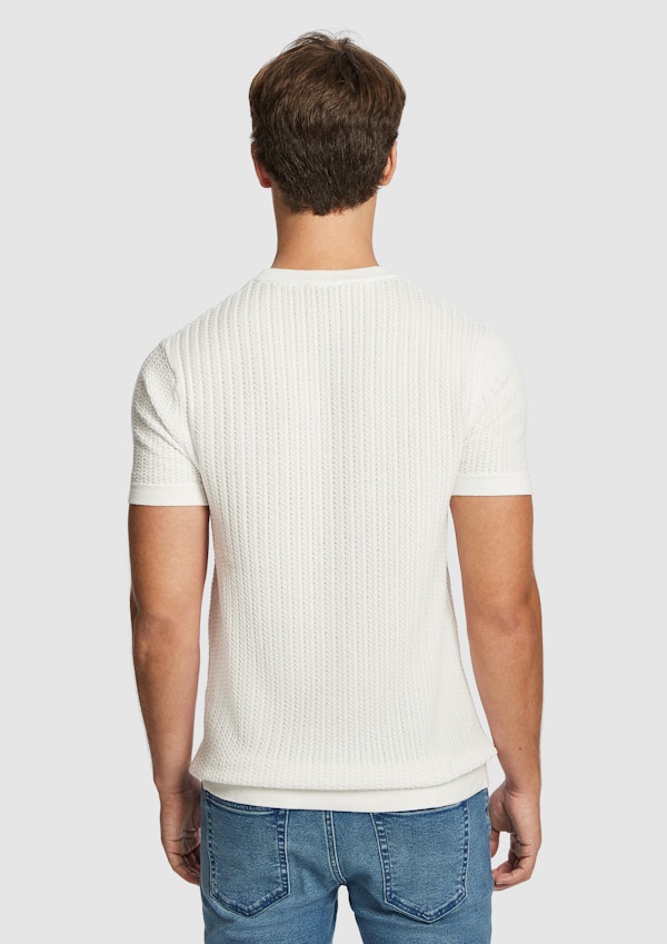 White Theodore Knitted Tee