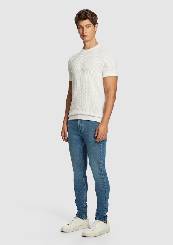 White Theodore Knitted Tee