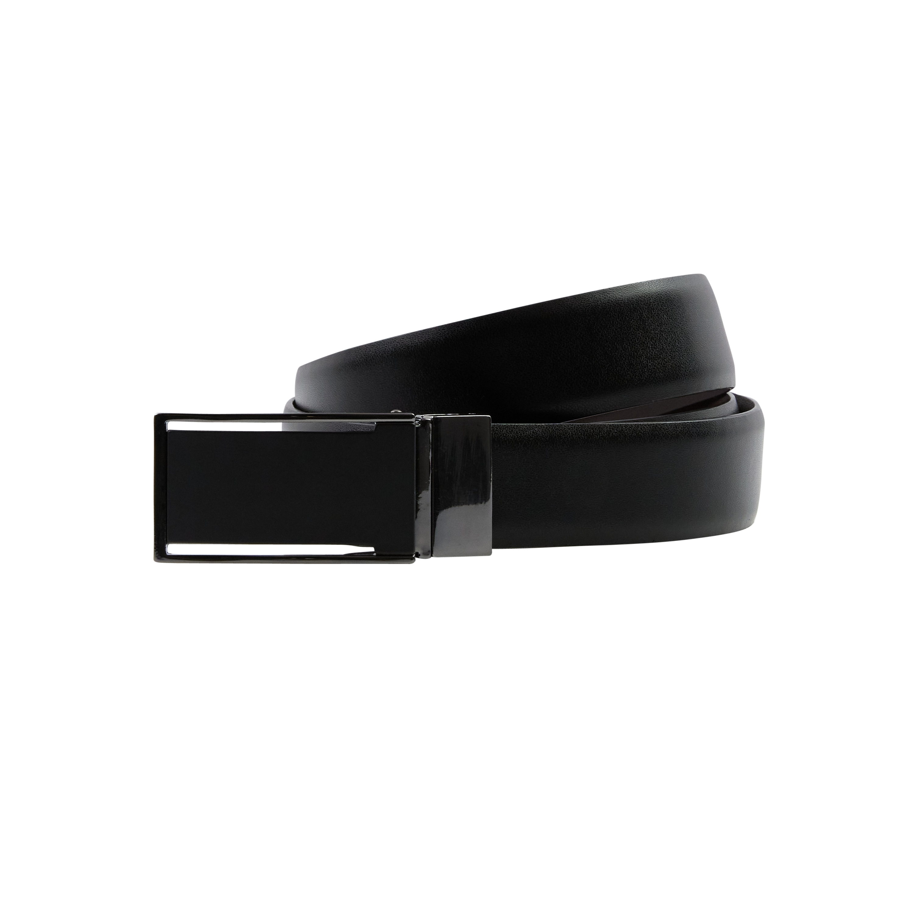 Black/Choc Henley Plate Belt Men's Accessories yd AU