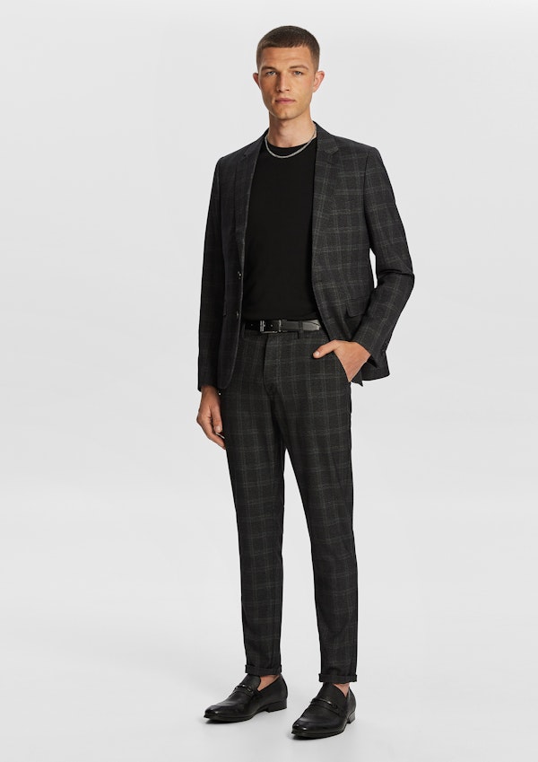 Monarchy Check Skinny Chino