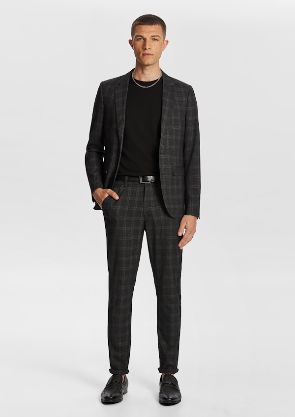 Monarchy Check Skinny Chino