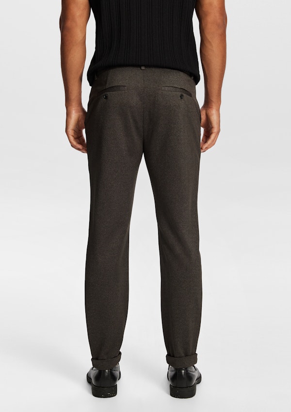 Coffee Rockford Slim Cropped Chino