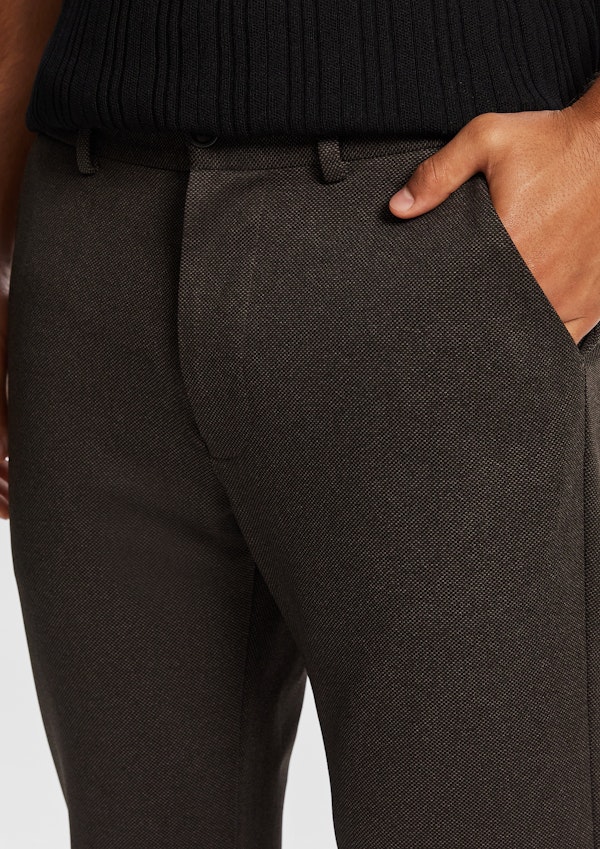 Coffee Rockford Slim Cropped Chino