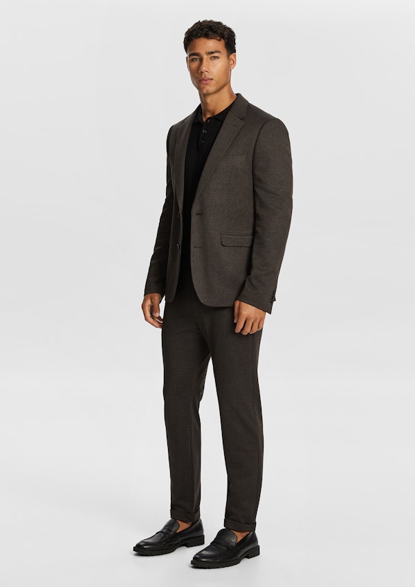 Coffee Rockford Slim Cropped Chino