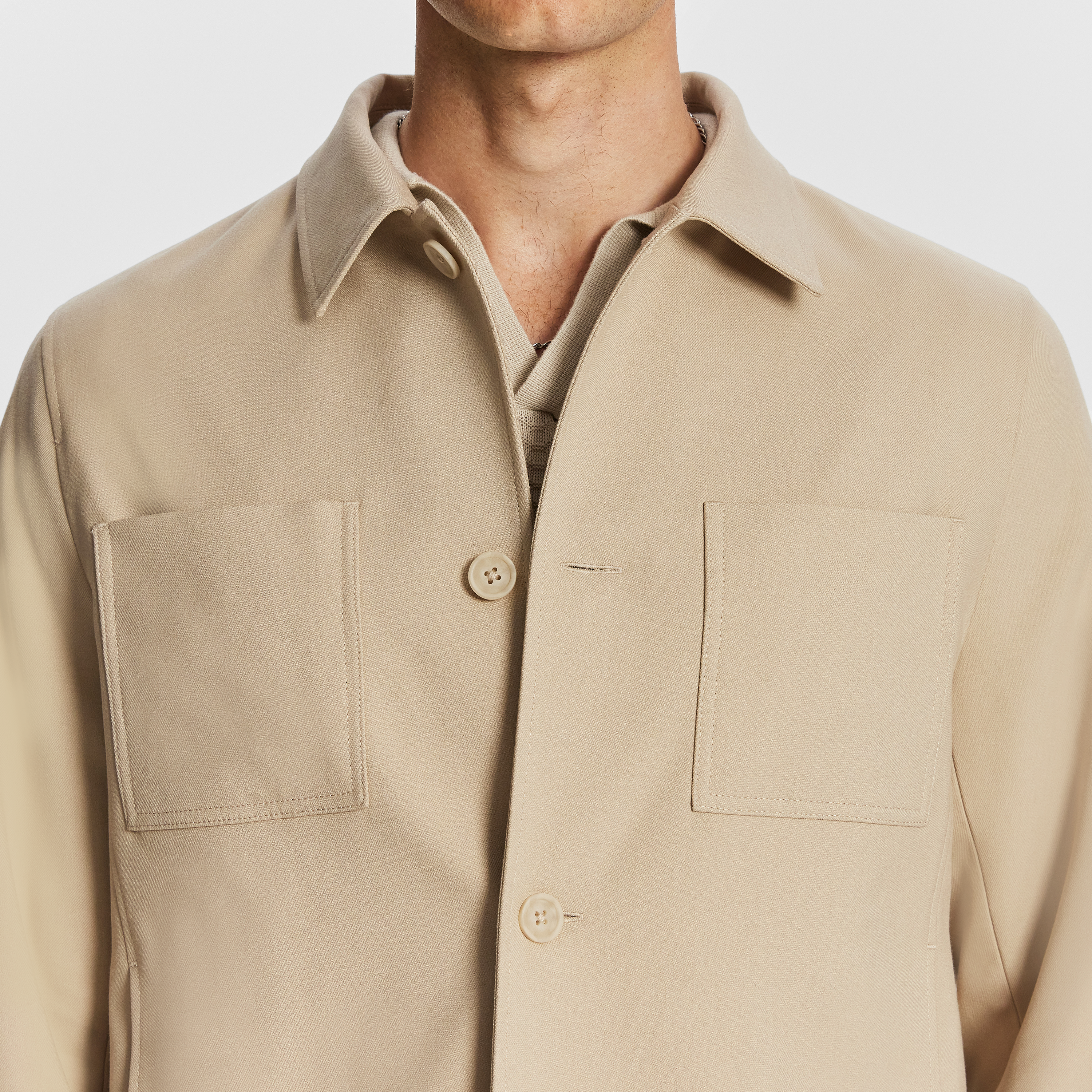 Natural Cooper Shacket