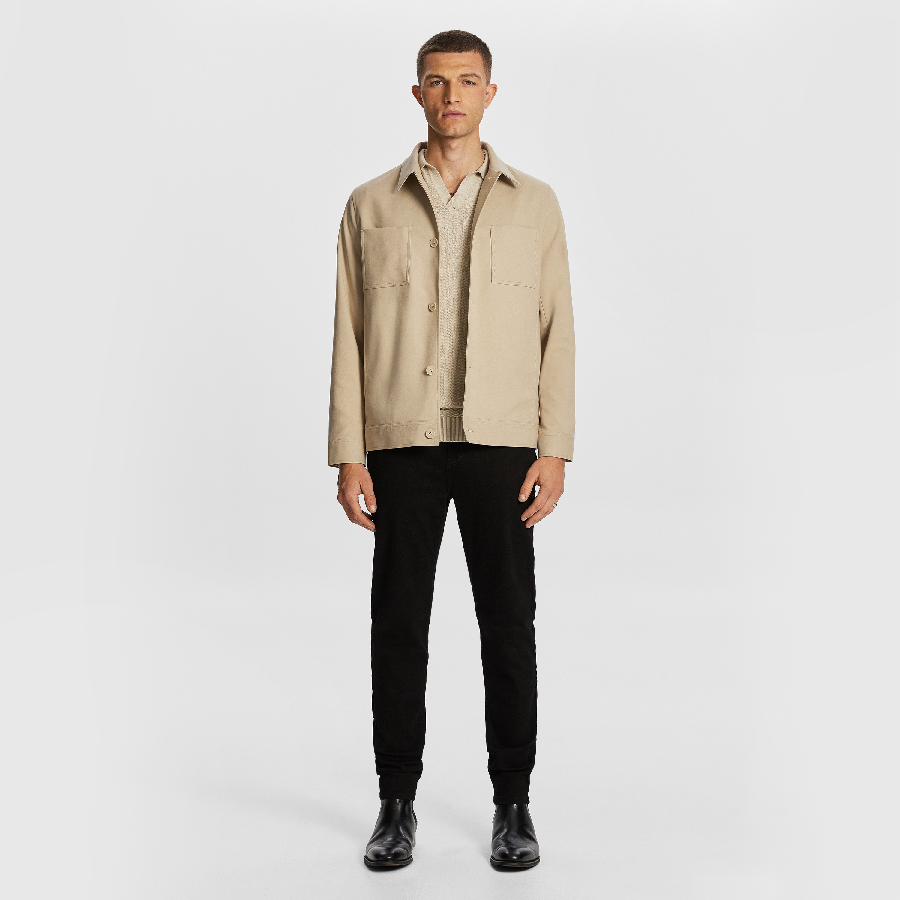 Natural Cooper Shacket