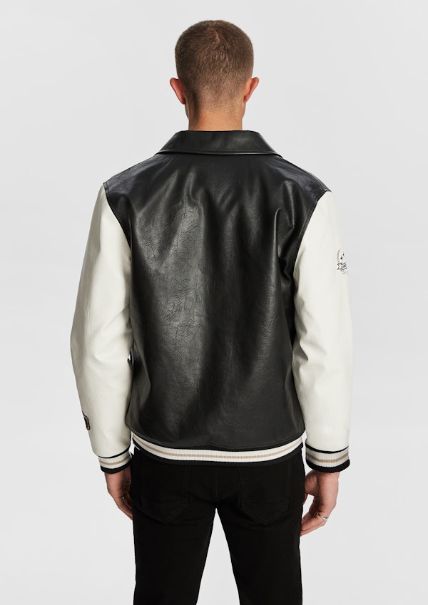 Black Stanford Varsity Jacket