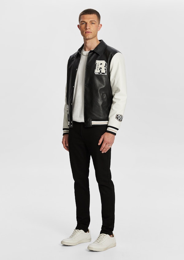 Black Stanford Varsity Jacket