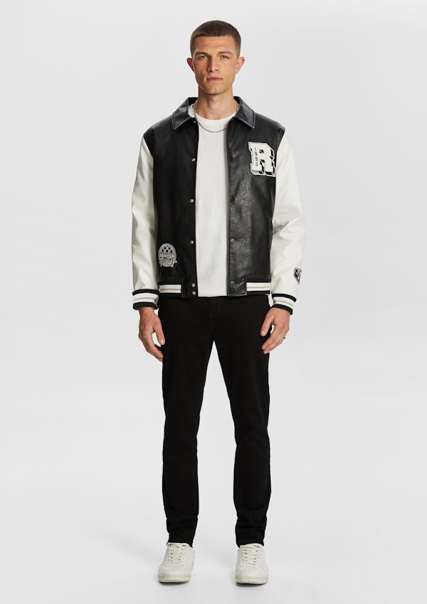 Black Stanford Varsity Jacket