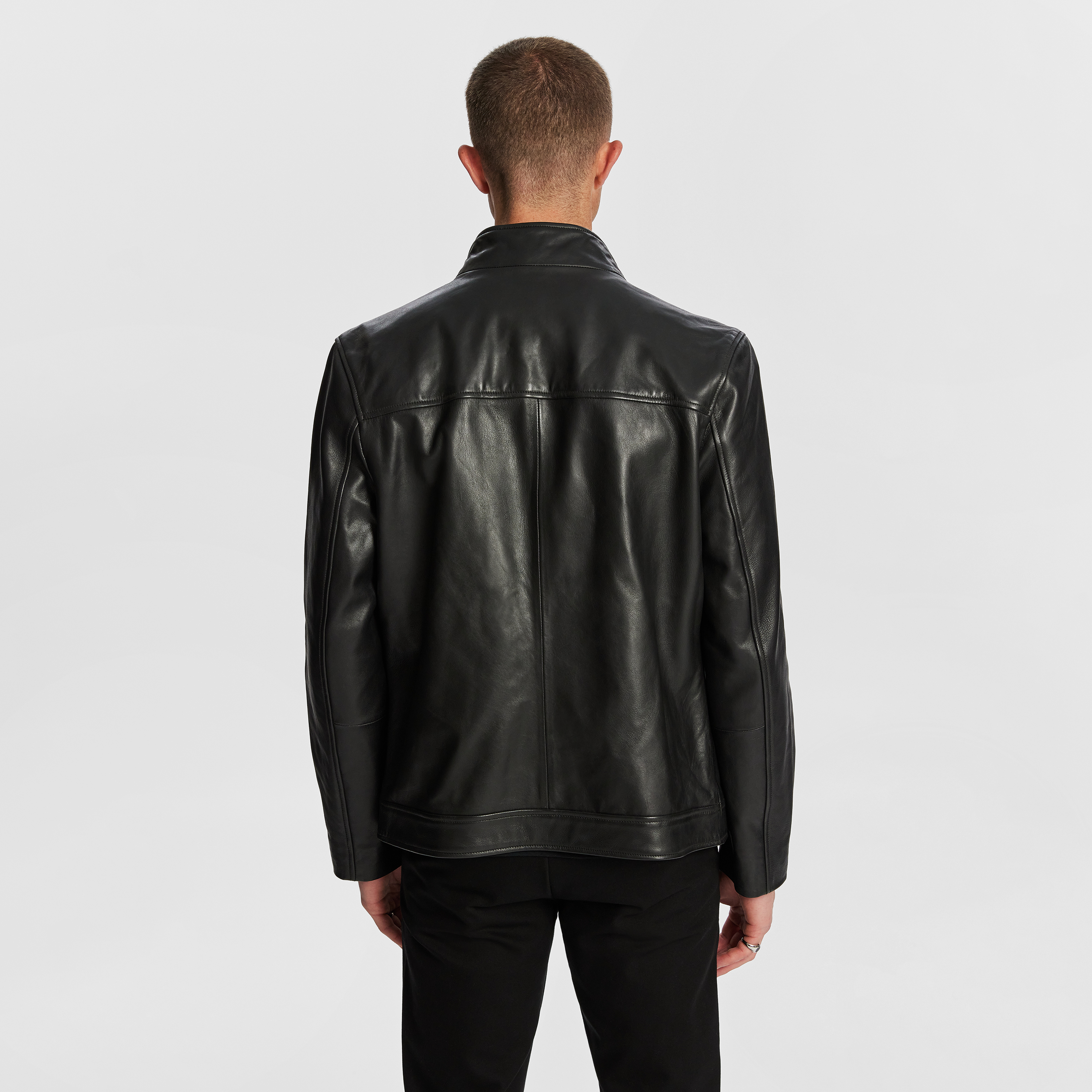 Black Hemsworth Leather Jacket