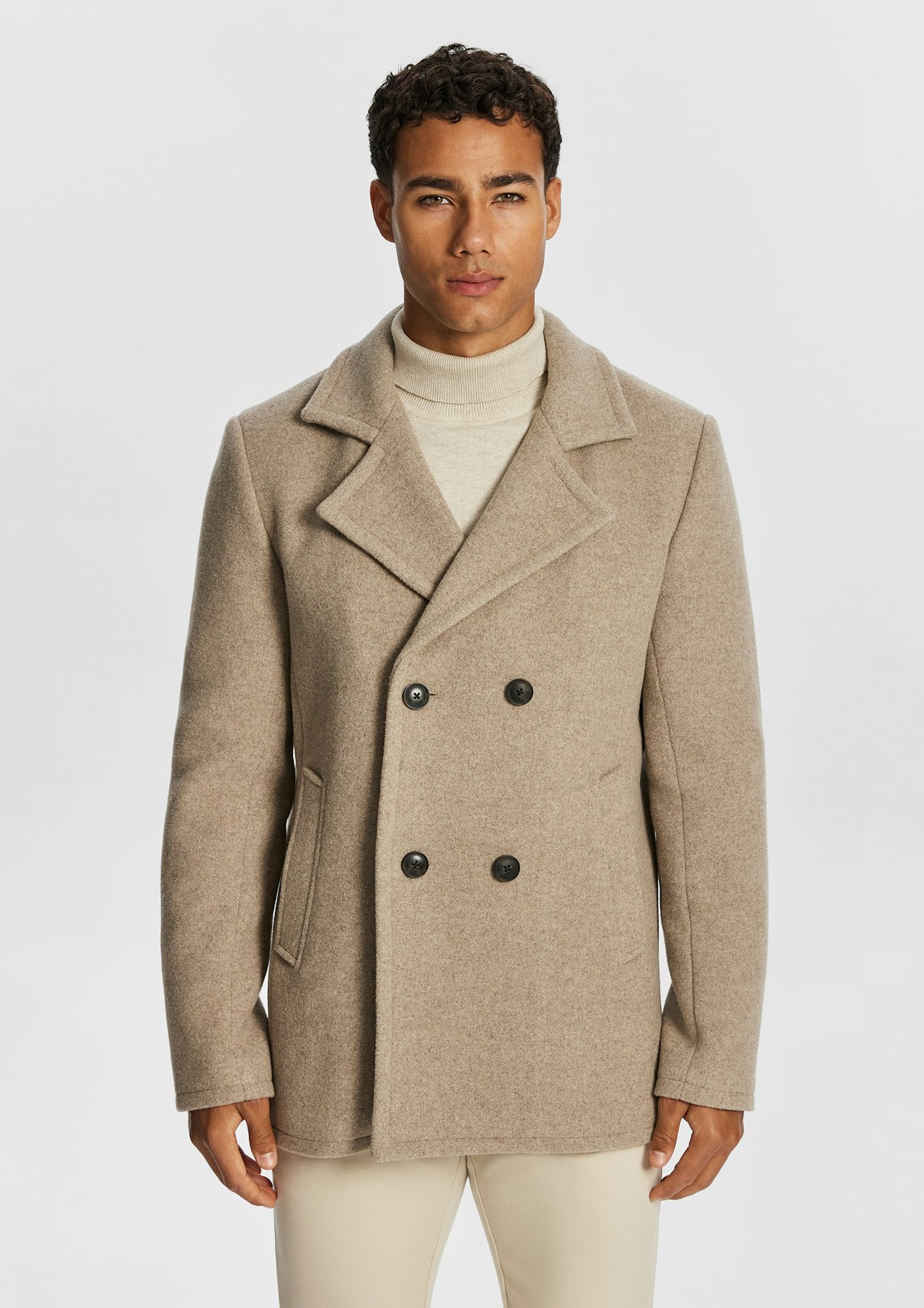 Popeye Wool Blend Sailor Jacket