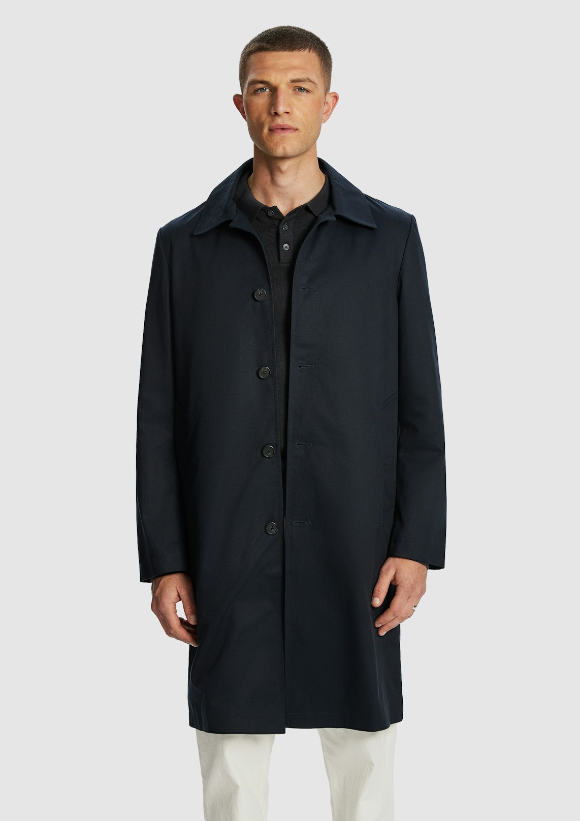 Flash Cotton Blend Mac Jacket