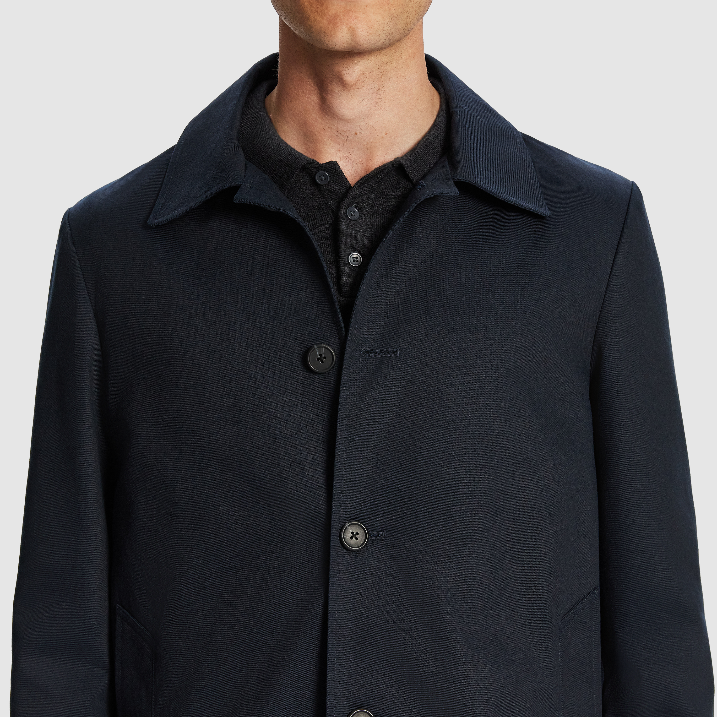 Flash Cotton Blend Mac Jacket