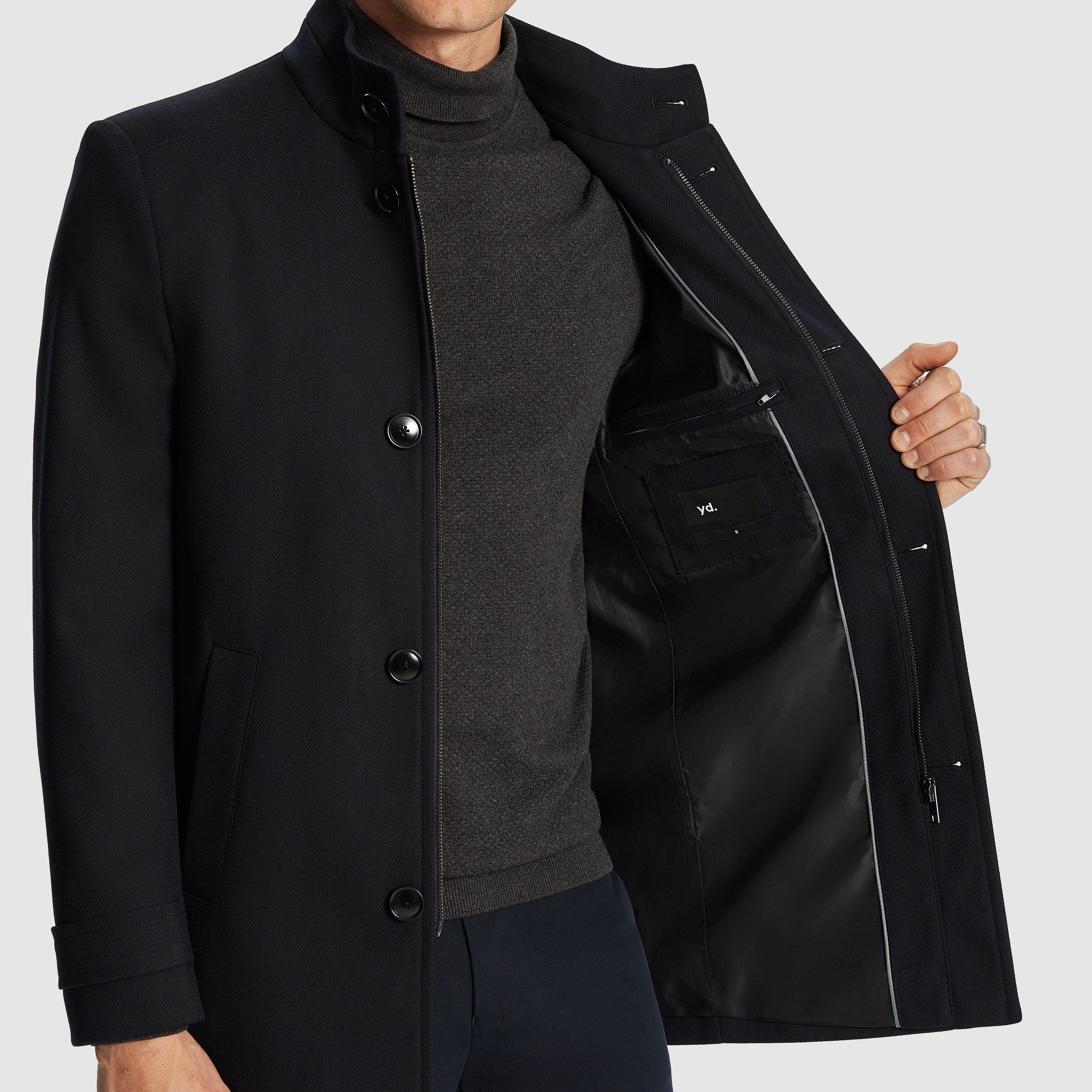 Black Trophy Stretch Textured Dress Jacket