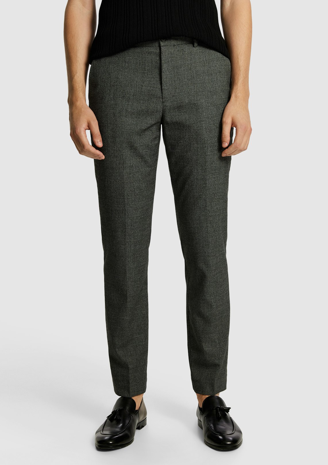 Chapman Textured Stretch Slim Dress Pants