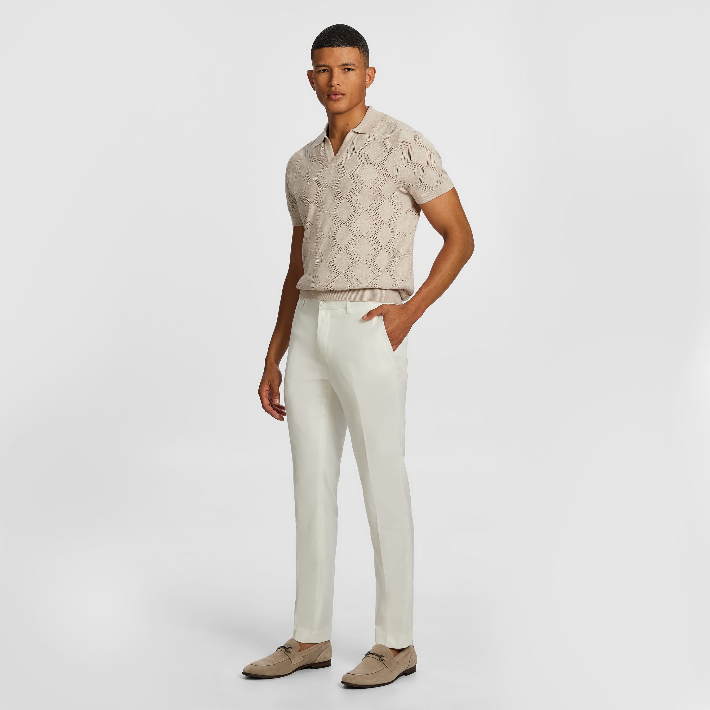 Blanc Stretch Skinny Dress Pant