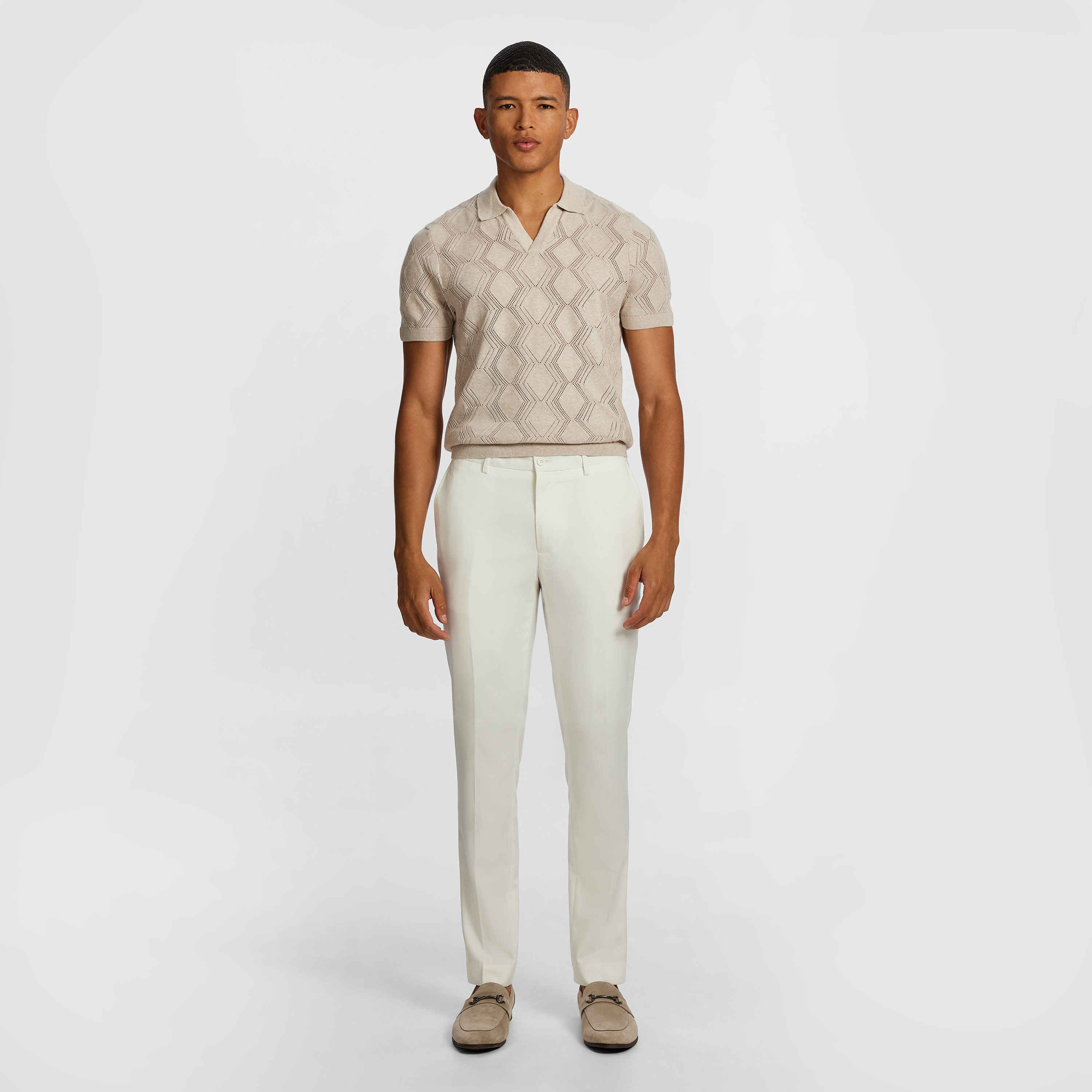 Blanc Stretch Skinny Dress Pant