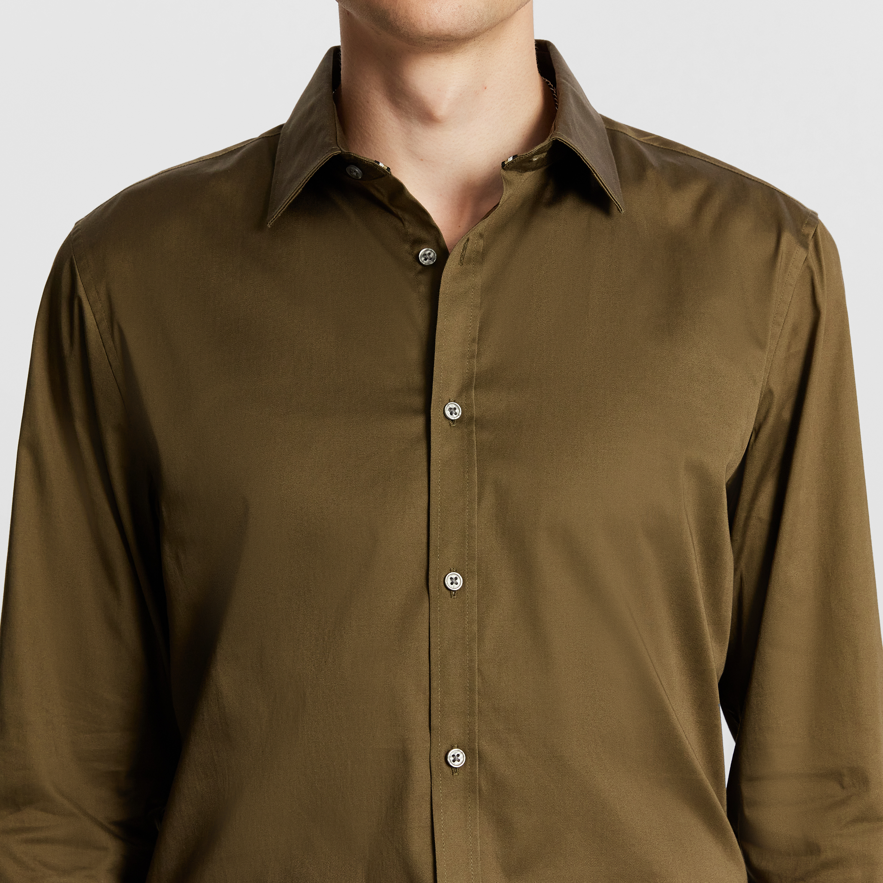 Olive Henry Stretch Slim Fit Dress Shirt