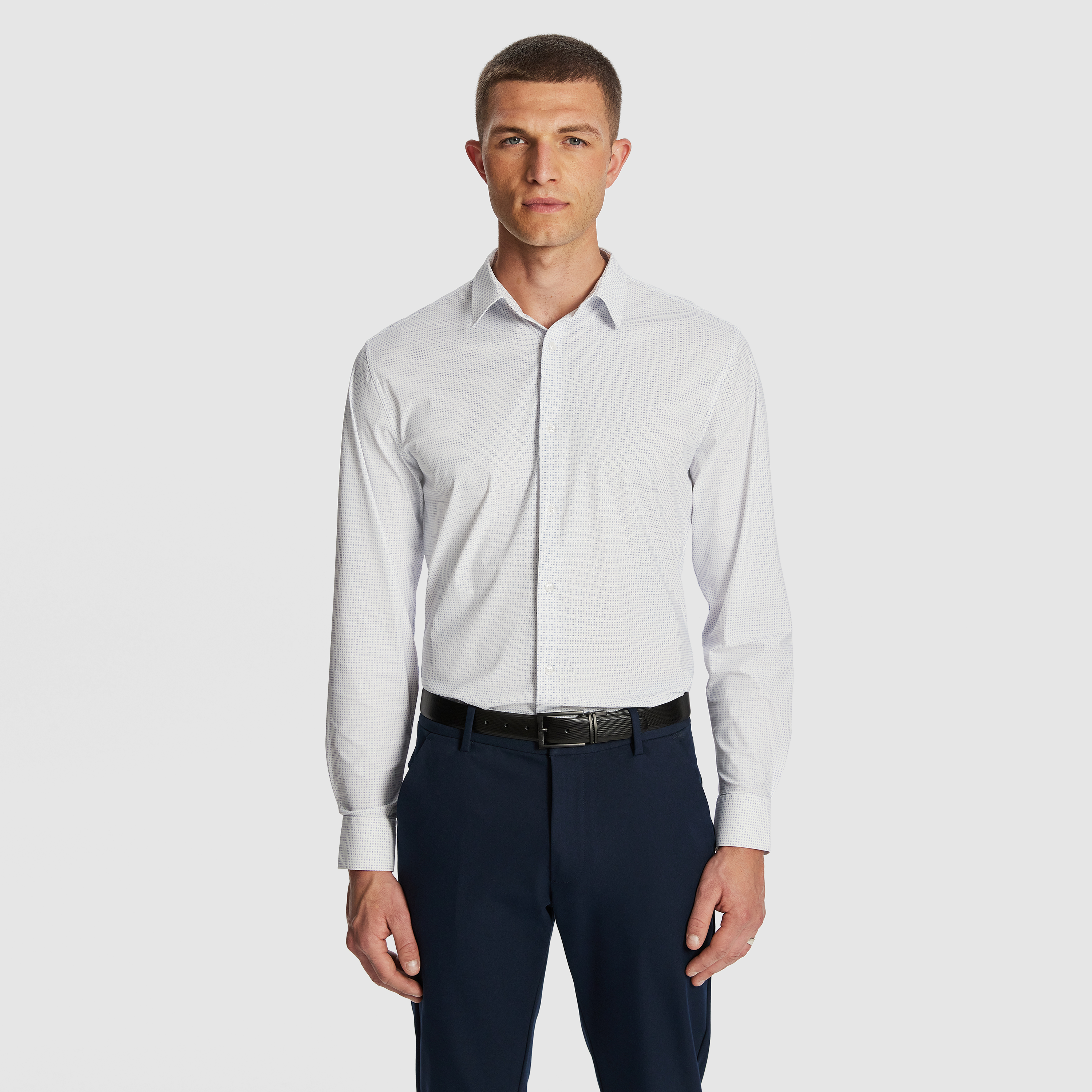 Regent Super Stretch Printed Dress Shirt