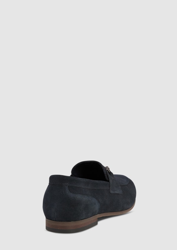Navy Ragnar Suede Leather Loafer