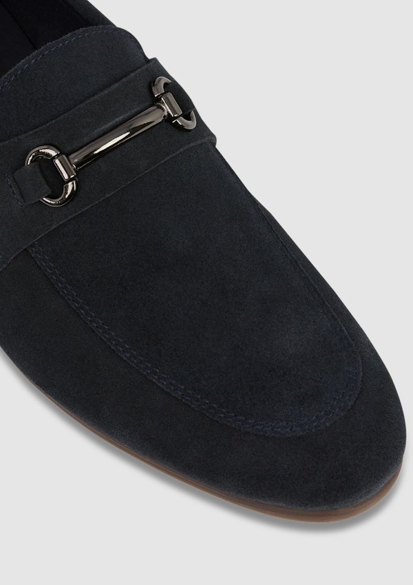Navy Ragnar Suede Leather Loafer