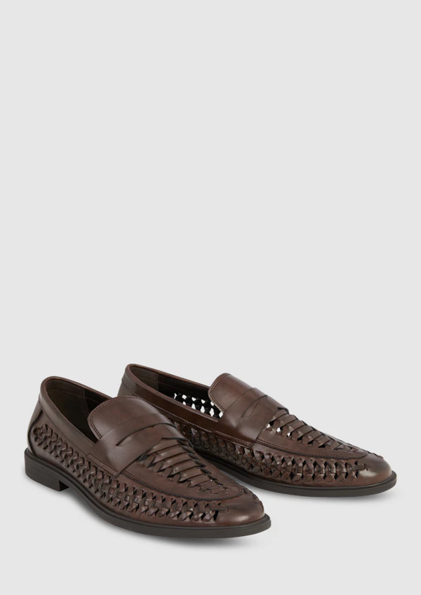 Chocolate Palm Lattice Slip On Shoe