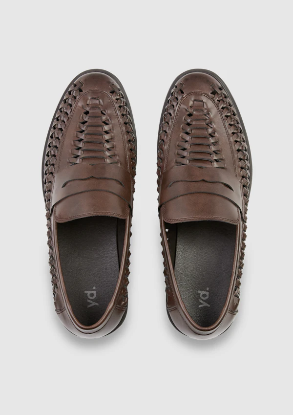 Chocolate Palm Lattice Slip On Shoe