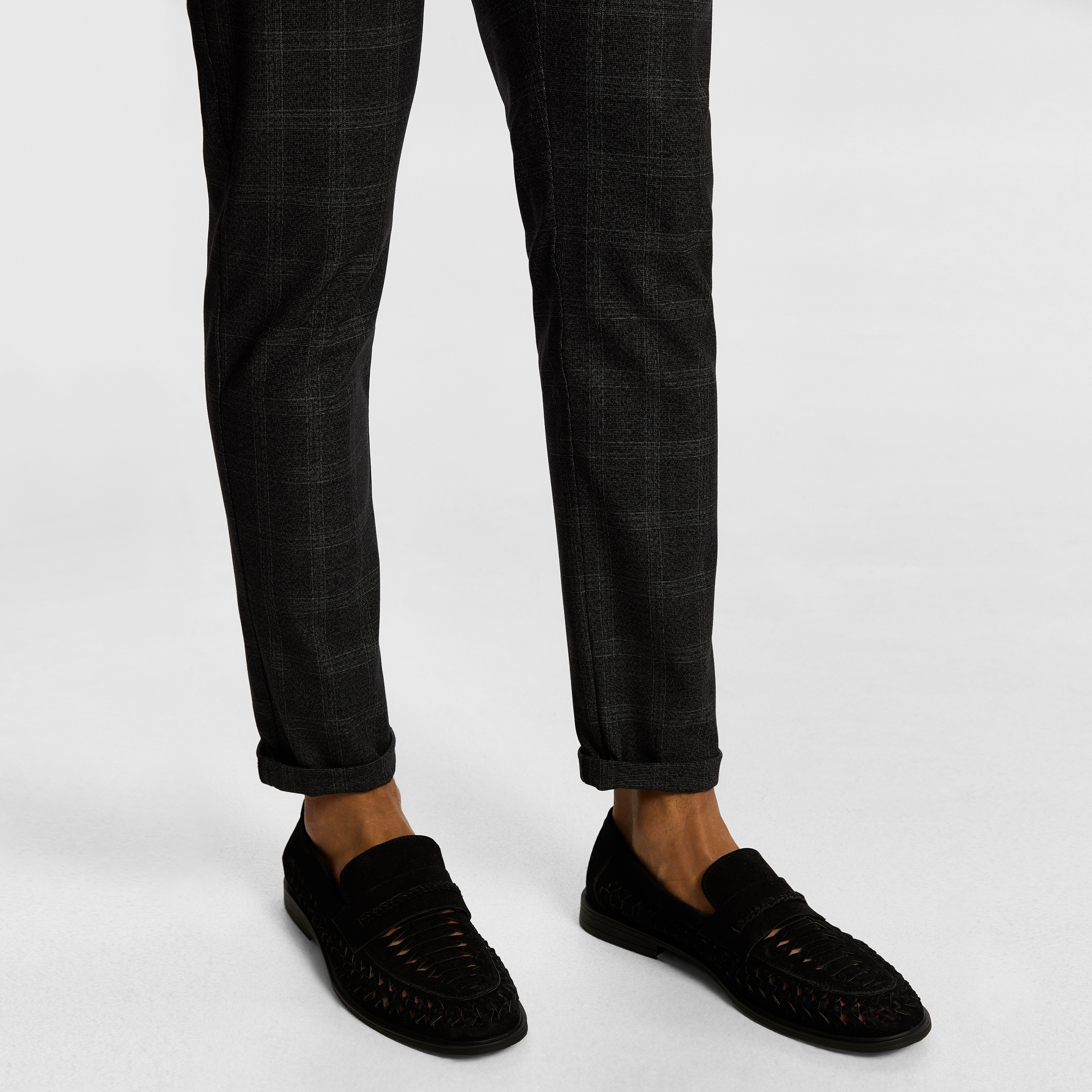 Marsden Suede Leather Lattice Shoe