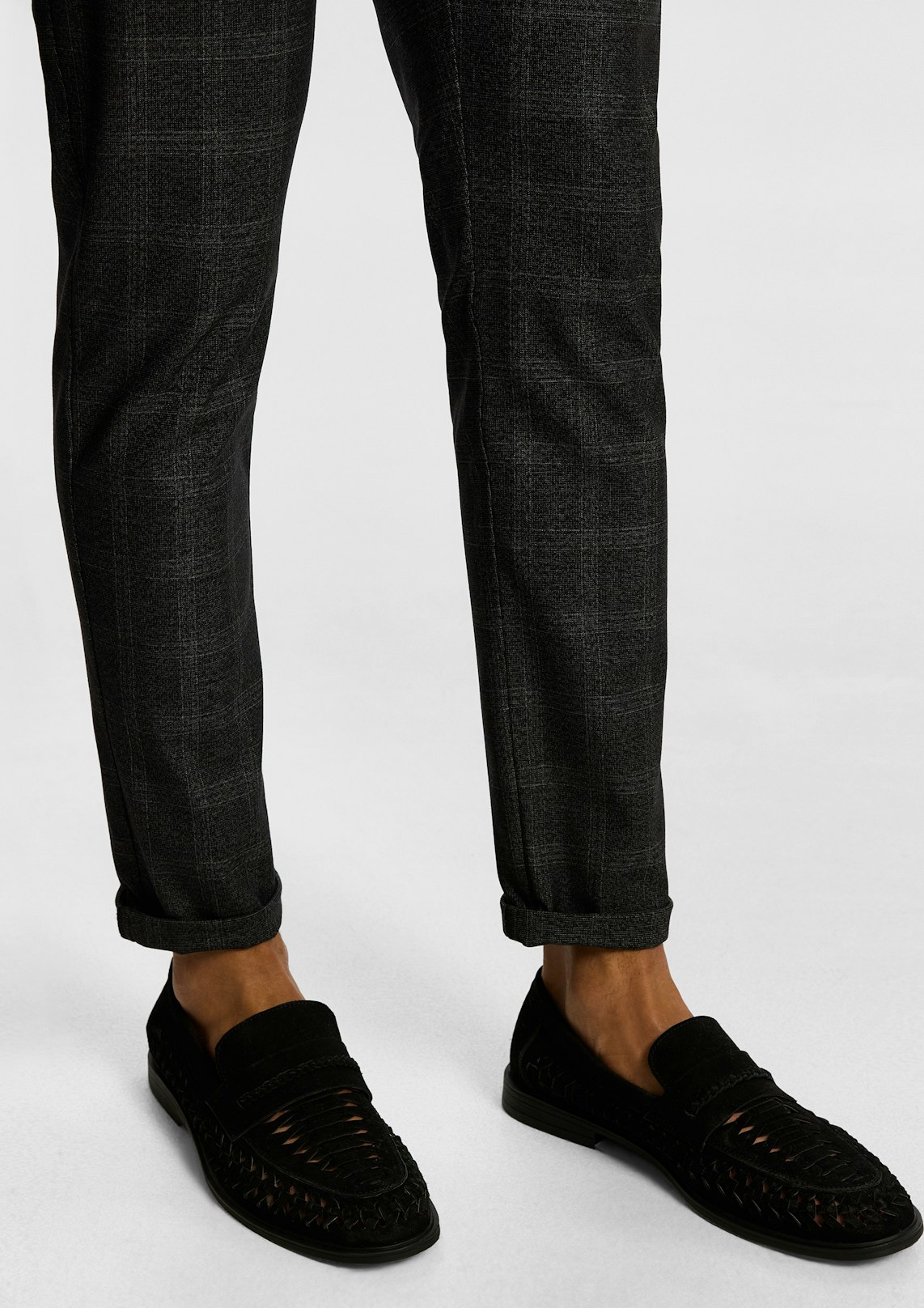 Marsden Suede Leather Lattice Shoe