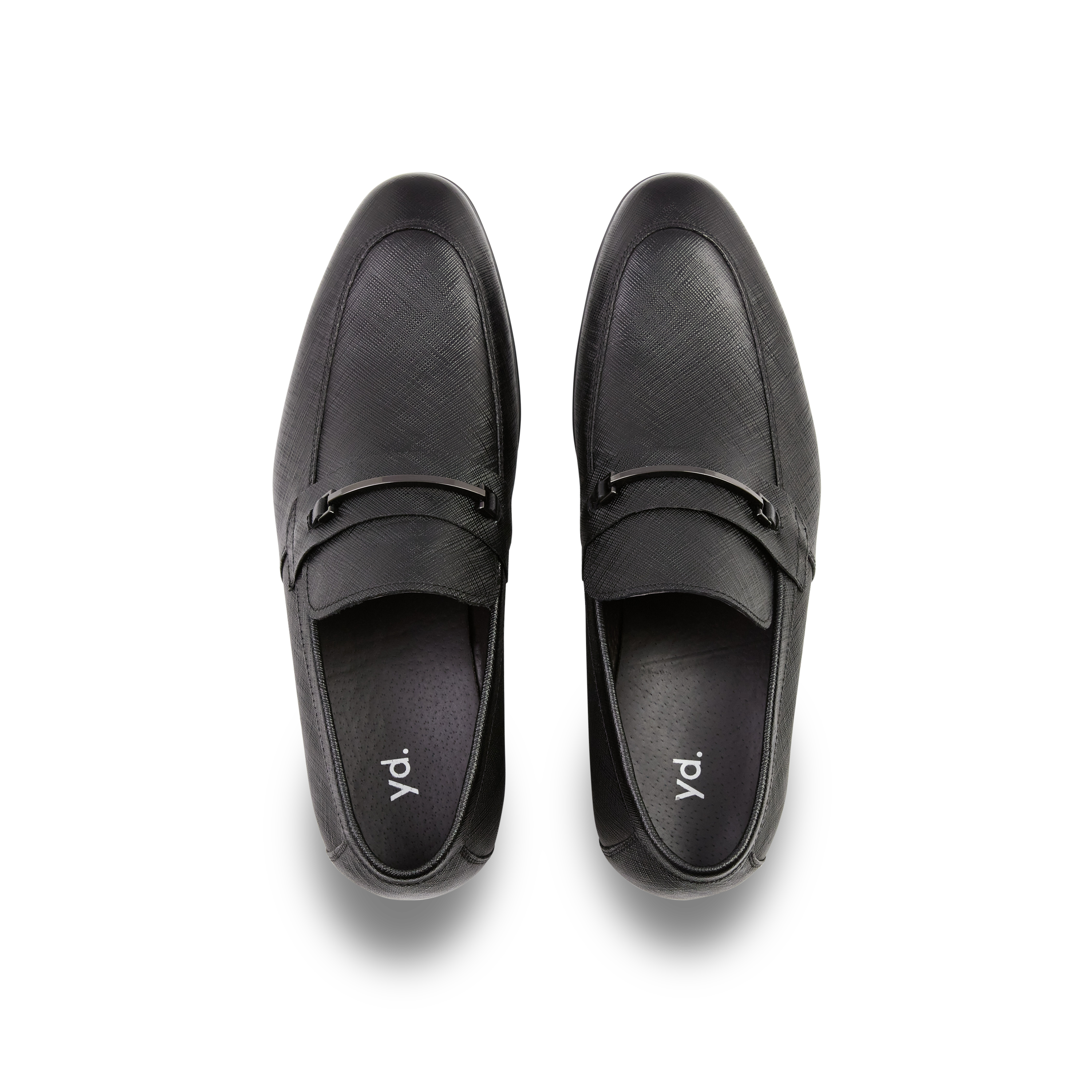 Black Riccardo Textured Leather Loafer