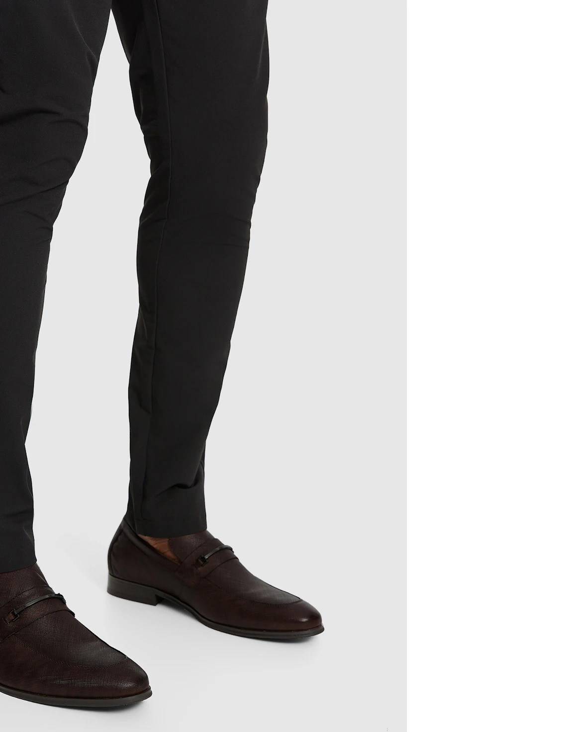 Dark Chocolate Riccardo Textured Leather Loafer