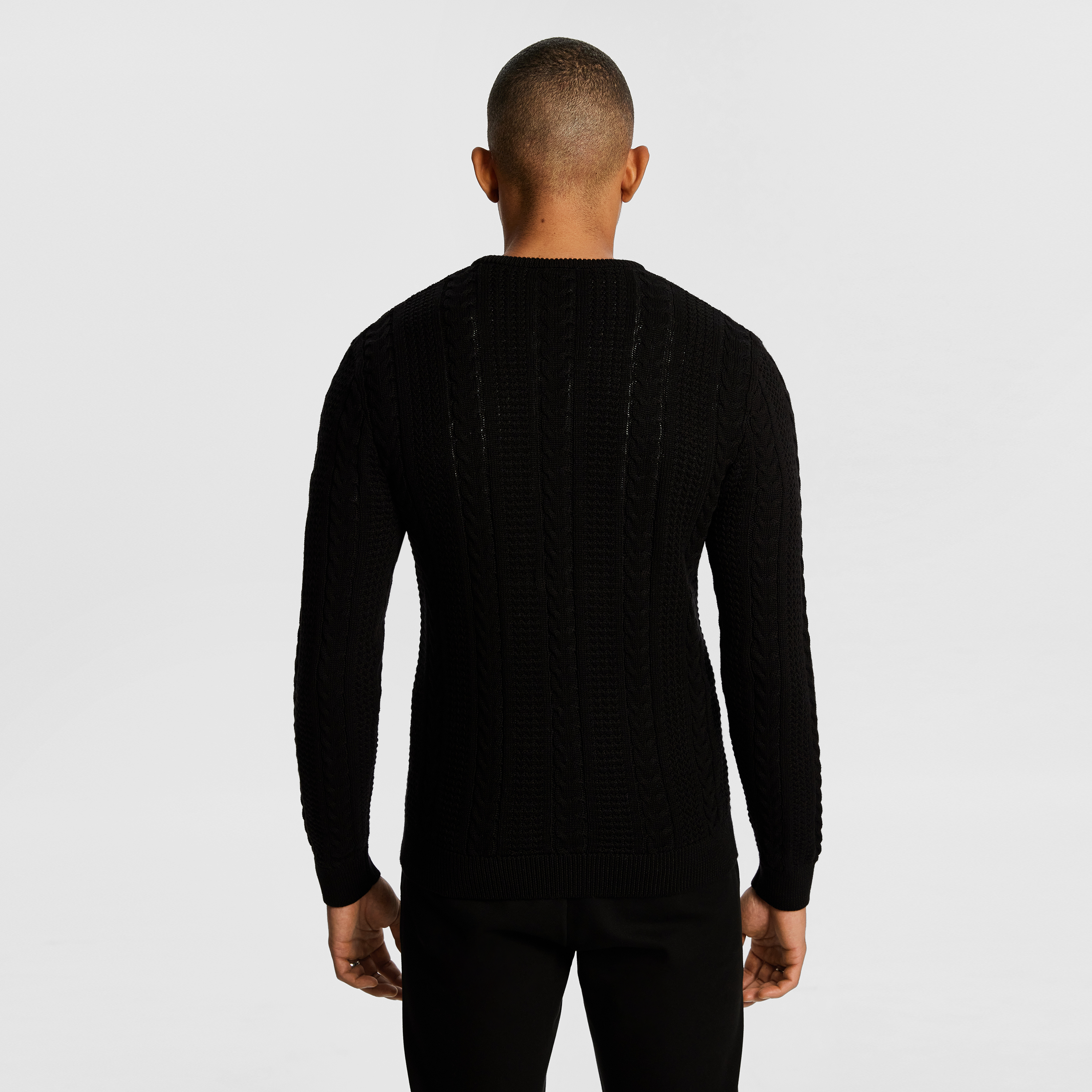 Harvey Crew Neck Cable Knit