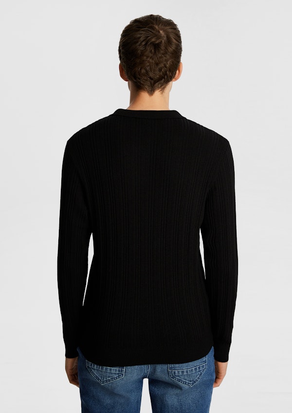 Banderas Knit Long Sleeve Polo