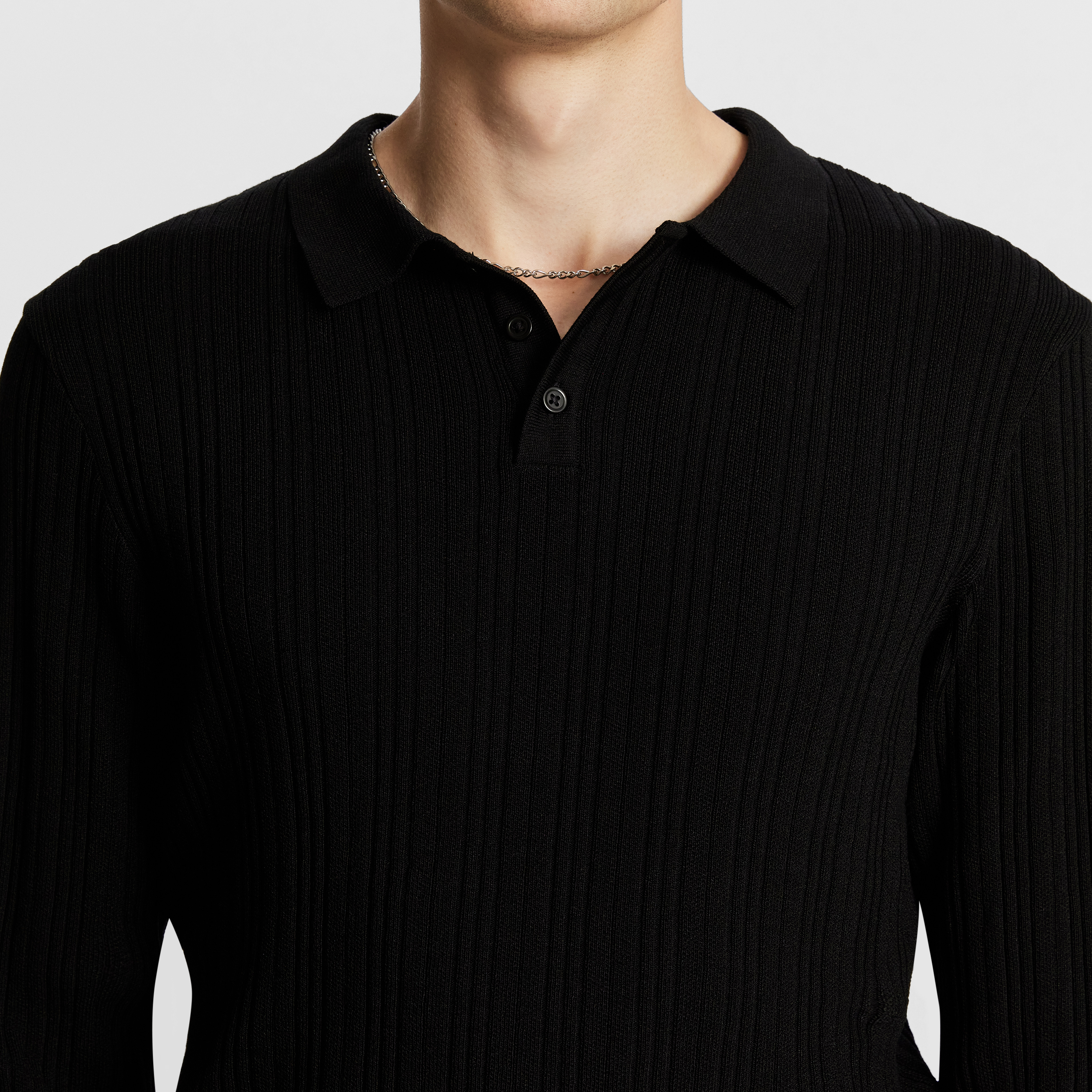 Banderas Knit Long Sleeve Polo