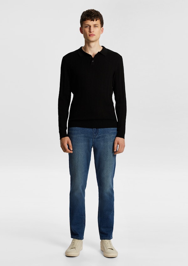 Banderas Knit Long Sleeve Polo