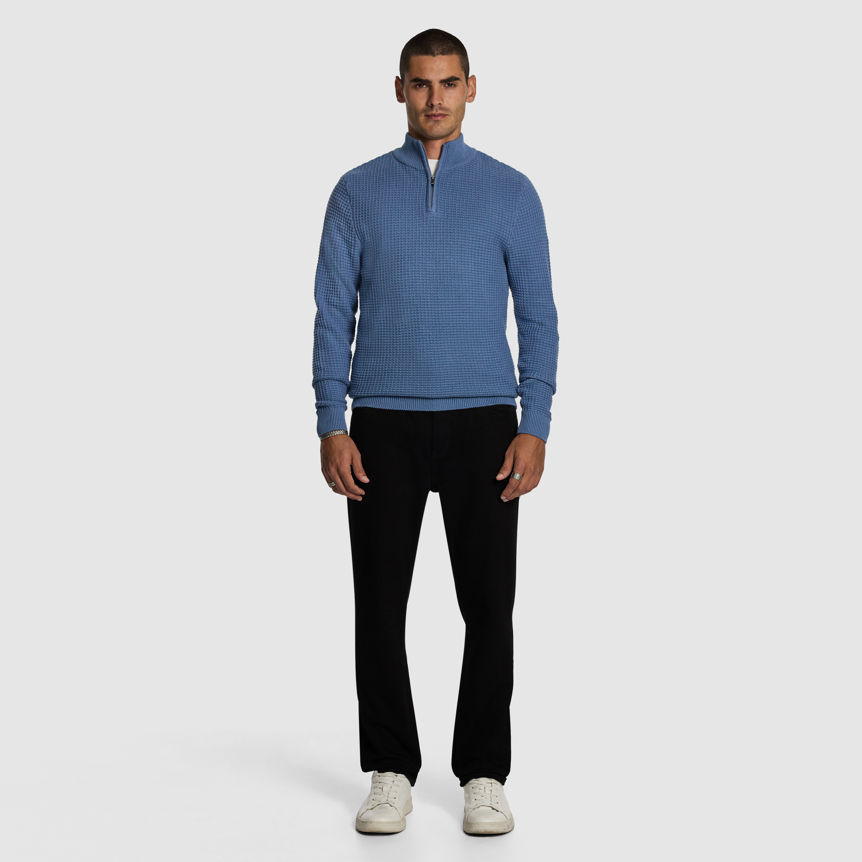 Blue Martin 1/4 Zip Knit Jumper