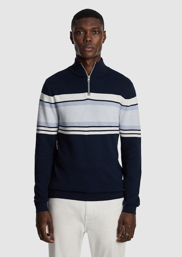 Brosnon 1/4 Zip Knit Jumper